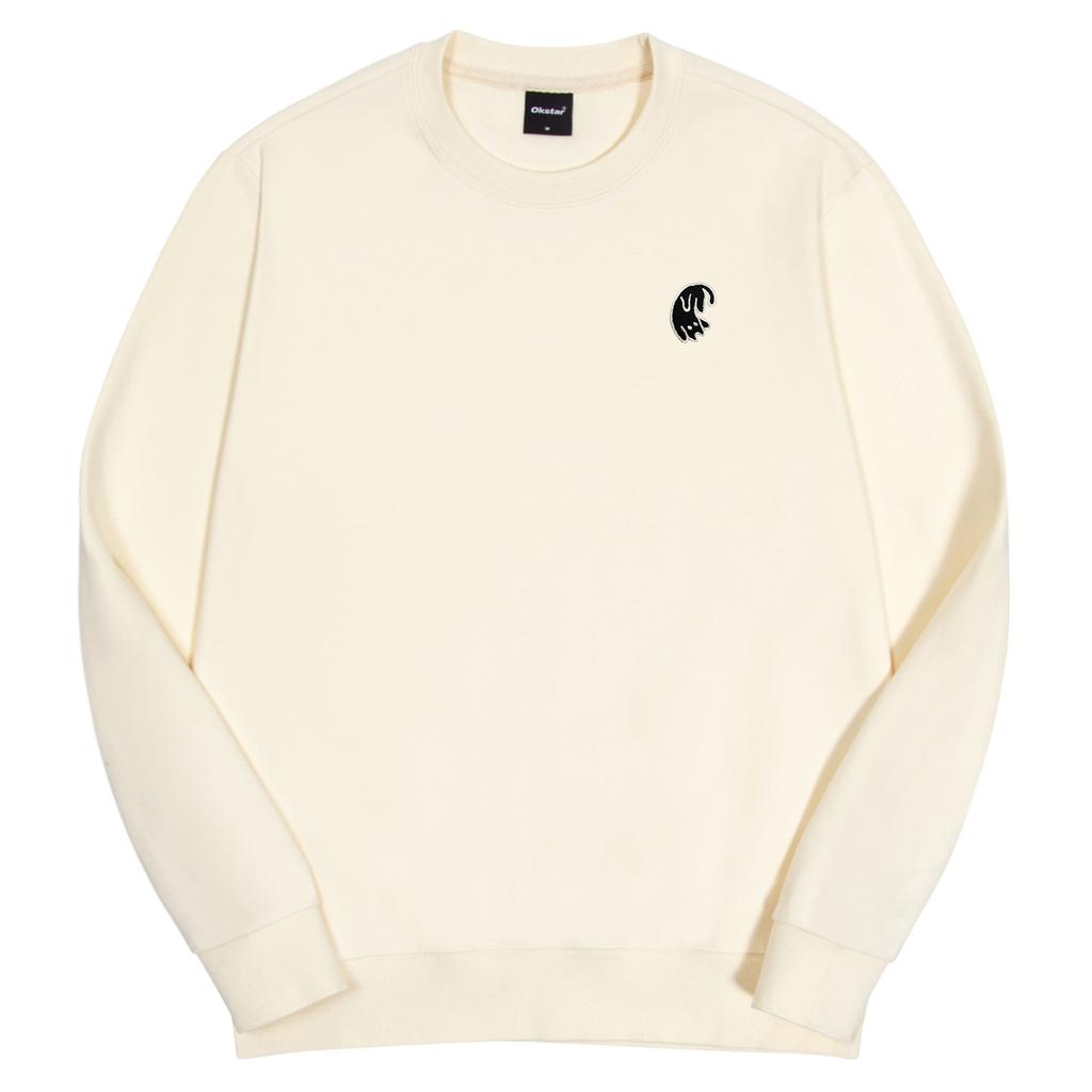 OKSTAR Rolled-Around Cat Embroidery Special Double-Sided Sweatshirt (Type C)