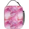 Pink Marble Lunch Box for Women Men, Insulated Lunch Box, Reusable Lunch Bag for Office, Work, Picnic, Travel