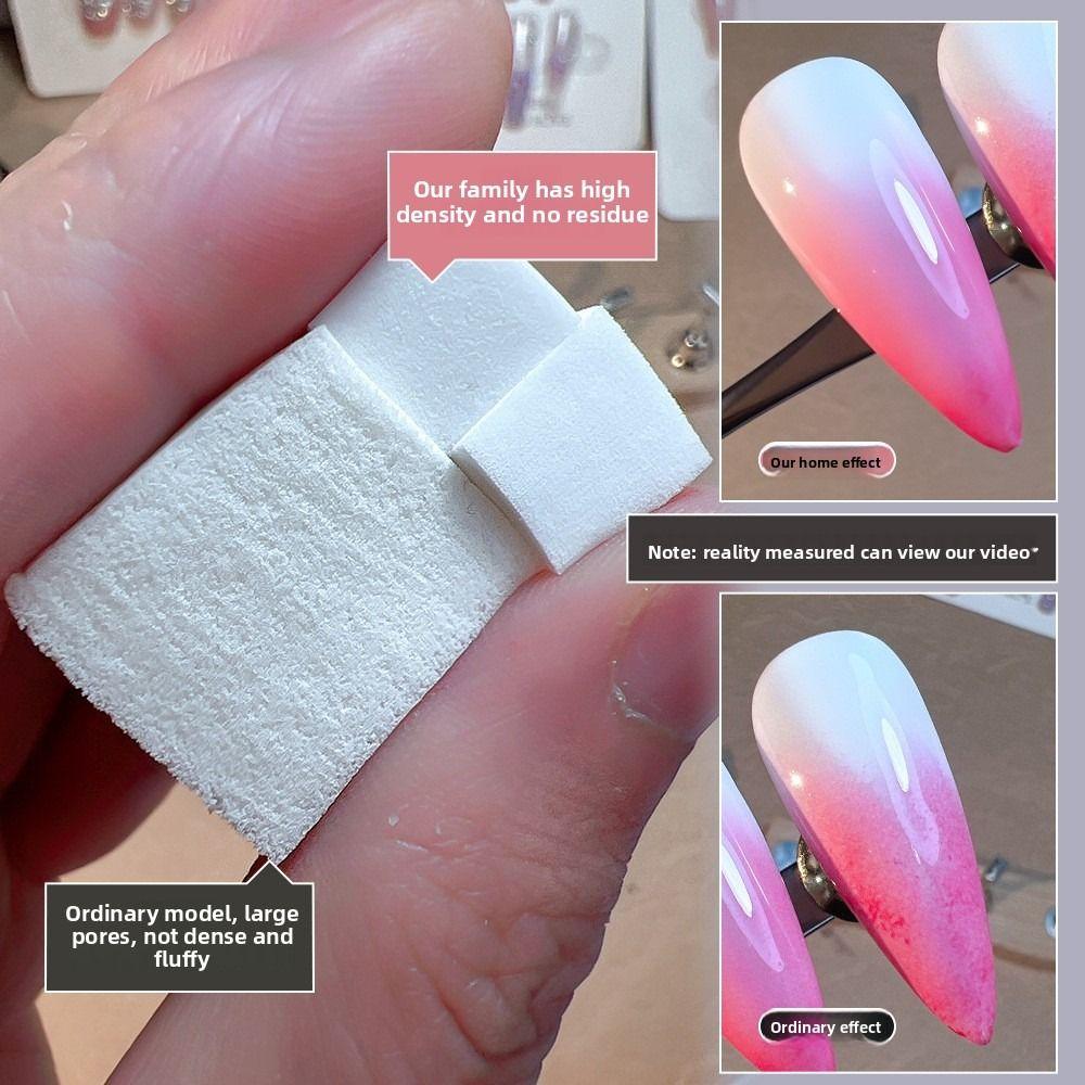 Coloring Stamping DIY Manicure Makeup Sponge Soft Nails Smudge Nail Brush Tool  Girls
