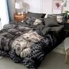 Cute Cat Duvet Cover Bedding Three-Piece Set 3D Animal Digital Printing Quilt Cover