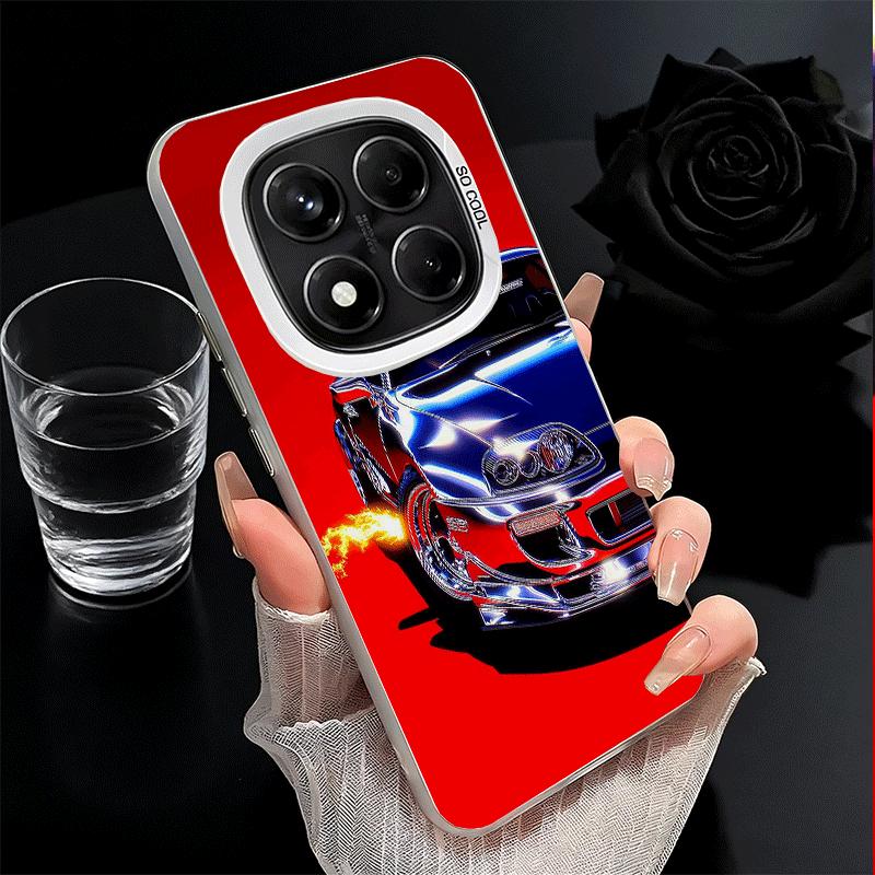 Electroplated Style Sports Car Soft Phone Case for Xiaomi Redmi Note 13 14 15 Pro Plus 12S 12 11S 11 11T 10S 10 Shockproof Cover