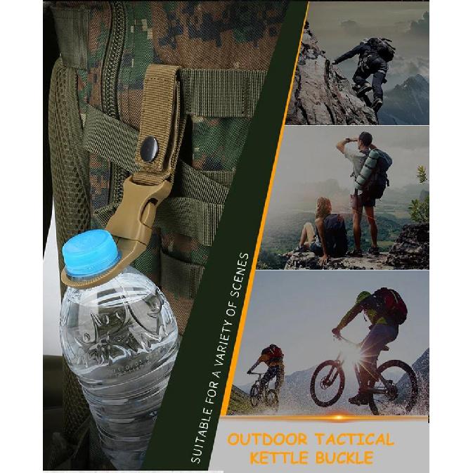 2pcs Waterbottle Buckle Hook Nylon Webbing Buckle Hook for Going Out Climb Backpack Hanger Camp Water Bottle Holder Clip Cup Holders 5