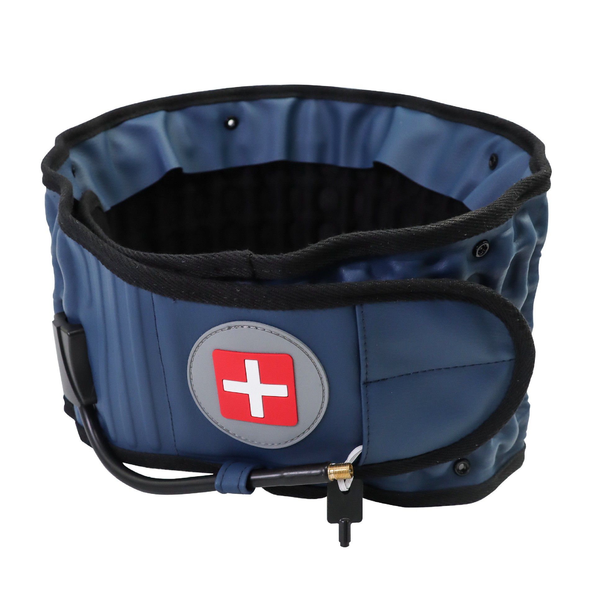 

Пояс для декомпрессии Спинной бандаж Поясничная поддержка Растяжитель для позвоночника Талия синий