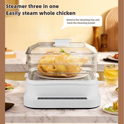 800W Household Intelligent Large Capacity Steamer Kitchen Cooking Tool Multifunctional Electric Steaming Pot