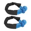 2 Pcs 13mm Soft Shackle 44092 Lbs Breaking Force High Tear Resistance Portable Soft Recovery Tow Strap for Truck SUVs Offroad Vehicels