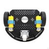 2WD Smart Robot Car Chassis with Silicone Wheels Assembly,Intelligent Vehicle Part Double