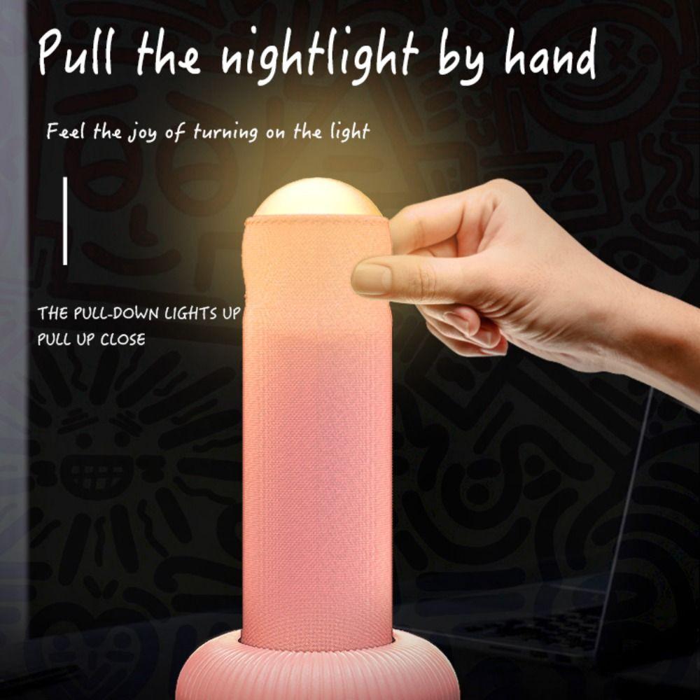 1200mAh Atmosphere Table Lamp Hand Pull Switch Sleep Night Lamp Funny LED Night Light  Gift