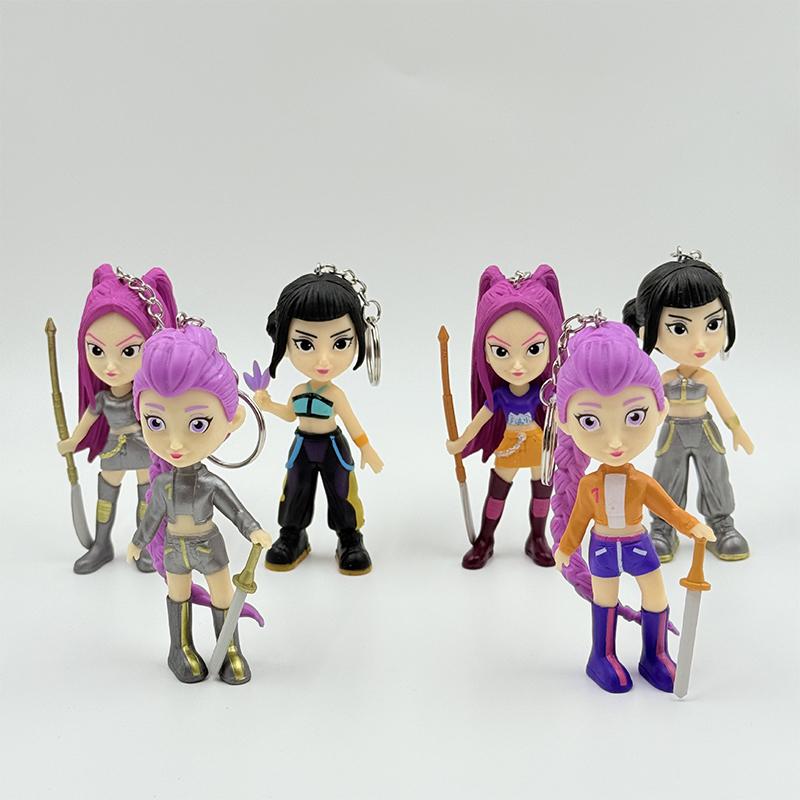 1/6Pcs Anime Kpop Devil Hunter Blind Box Disassembly Fun Blind Bag Small Statue Peripheral Model Desktop Blind Box Decor Gift