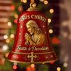 Nativity Jesus Bell Ornament U.S. 250th Anniversary Commemorative Metal Doorbell Decoration Memorial Gifts for Family Friends