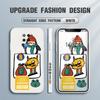 Cartoon Colorful Pattern Printing Pouzdro na telefon Čtvercové tekuté silikonové TPU Full Cover Fotoaparát Nárazuvzdorný ochranný kryt pro Huawei Honor Vivo