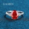 Ice Flower Cut 925 Sterling Silver Padparadscha Pink & Blue with White Diamond Women's Egg Shape Ring