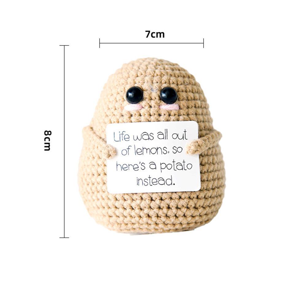 Personalized Big Butt Potato Cute Crochet Positive Potato Doll Home Room Decor Christmas Birthday Friends Party Decoration Gift