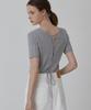 Kwinseulaebis Square-Neck Lace-Up Back Knit Top_3Colors