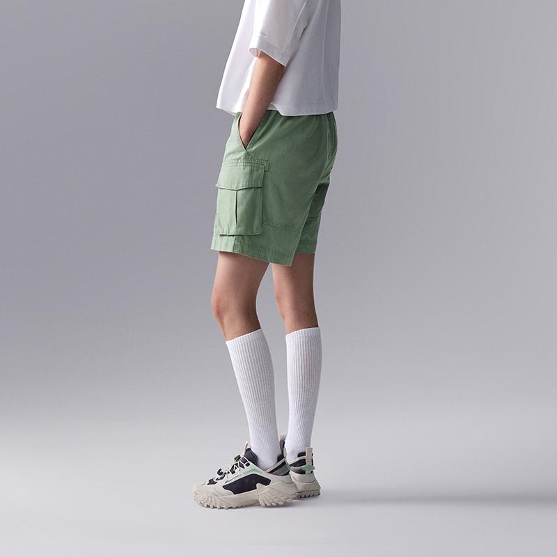 Li Ning CF Series Solid Color Casual Loose Fit Sports Shorts Women shorts Light-Green AKSU714-1