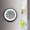Circular Temperature Humidity Meter  Temperature Humidity Tester Alarm Clock  Car Auto