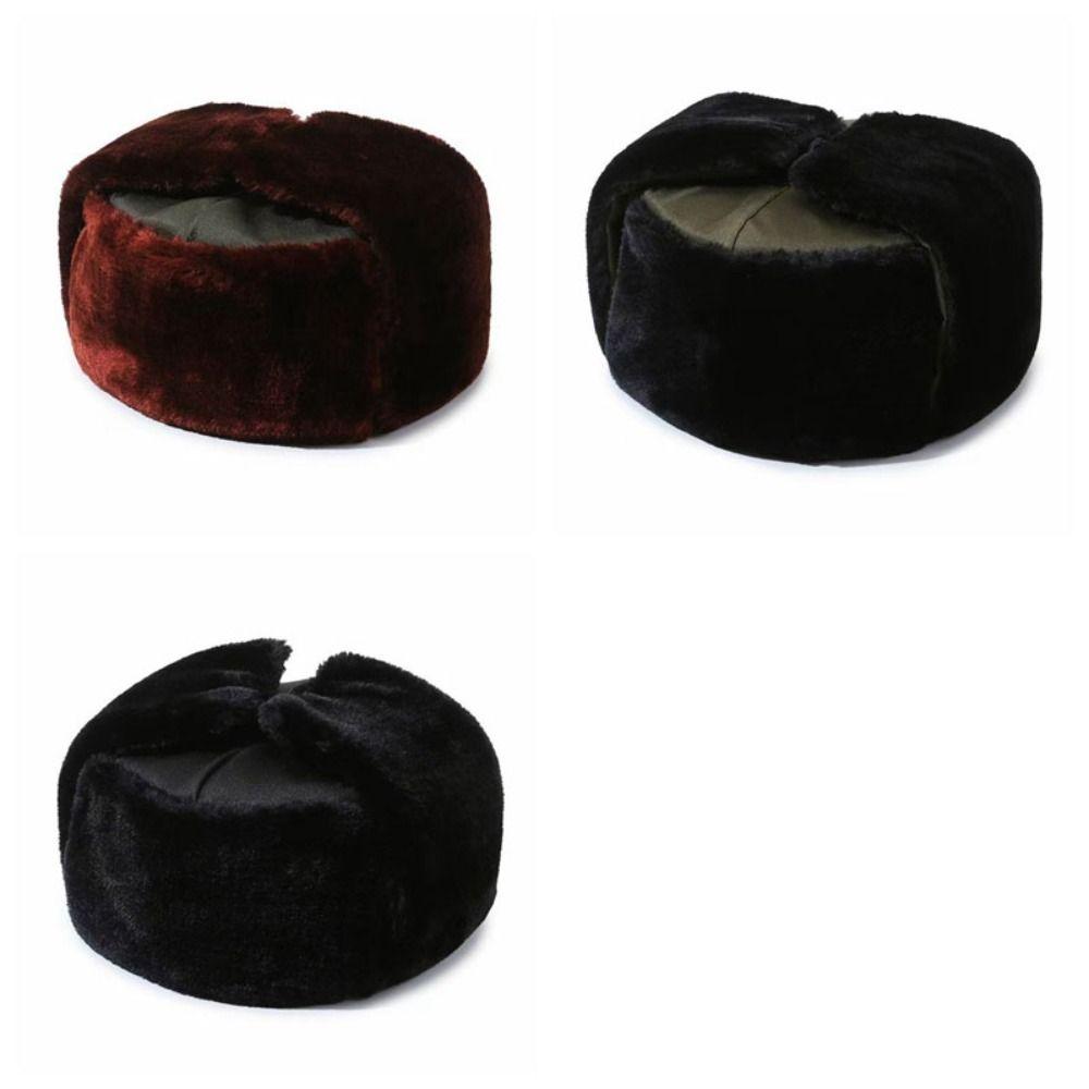 Thickened Windproof Pilot Hat Windproof Winter Ear Cap Comfortable Ear Protection Cap  Men