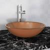 Tempered Glass Sink 42 Cm Brown