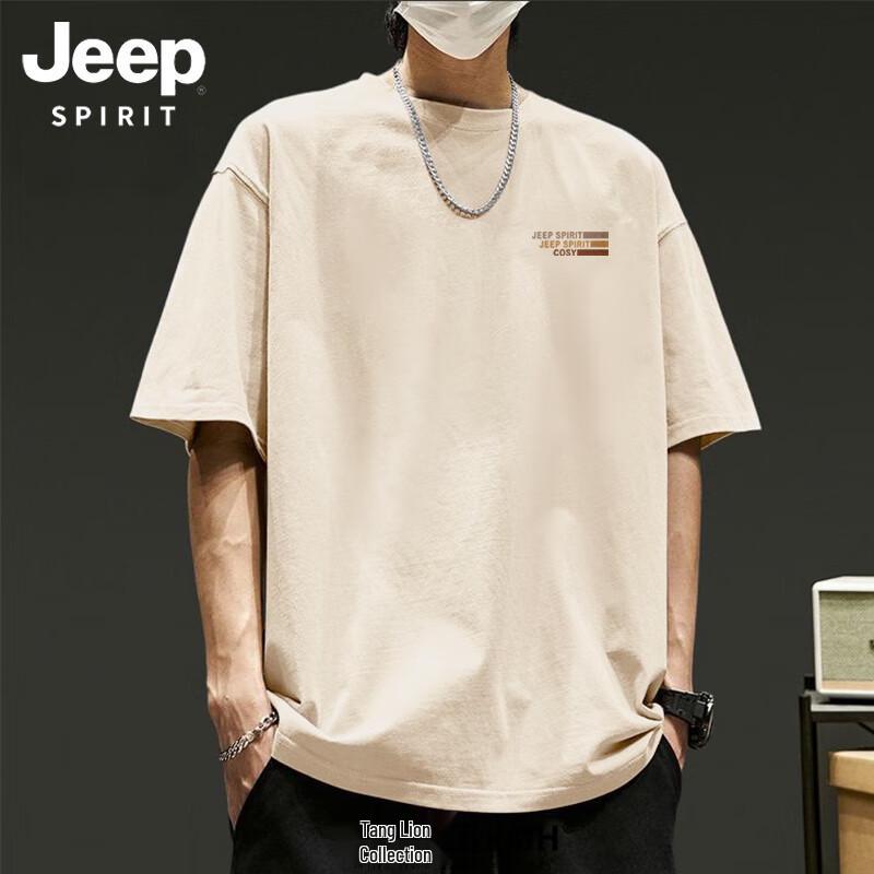 JEEP SPIRIT Men s Cotton Round Neck Graphic T-Shirt 3XL
