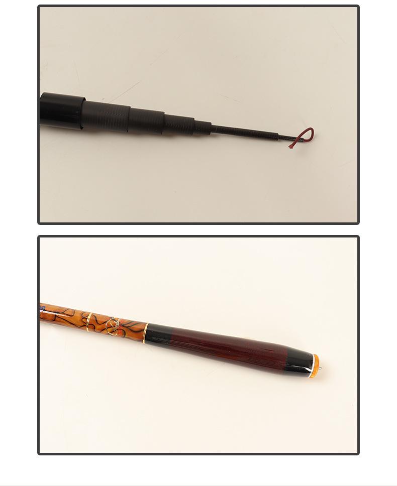 Ultra-kurze 28-teilige Carbon-Stream-Angelrute - Super hart