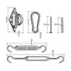 Awning Attachment Set, 304 Stainless Steel Awning Accessory Kit Awning Attachment Mounting Tool With Screws