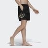 Adidas Originals Contrast Big Logo Casual Quick-Drying Shorts Men Bottoms Black HE4684
