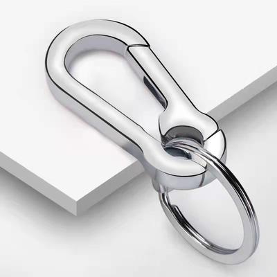 Men Stainless Steel Horseshoe Buckle Climbing Keychain Anti-Lost Buckle Hanging  Key Ring Car Decoration Gift