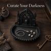 Skull Design Gothic Storage Organizer Tray Dark Retro Jewelry Display Tray  Office