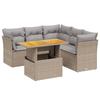 VidaXL Garden Lounge Set with Cushions 5 Pcs, Patio Sofas, Patio Furniture Set, Outdoor Furniture, Beige 3270828