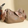 New Simple Casual Messenger Bag Women's Large-capacity Multi-layer Versatile Tote Bag Wide Shoulder Strap Wear-resistant Commuter Shoulder Bag