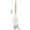 Khaki Kitchen Tools 12 Piece Silicone Spatula with Storage Bucket Wooden Handle Silicone Kitchen Set Cooking Kitchen Accessories