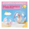 Hamster Toy Portable Ball for Small Animals Transparent Breathable Hamster Ball Walk Runner Ball Play Equipment (Green, Large: 20cm)