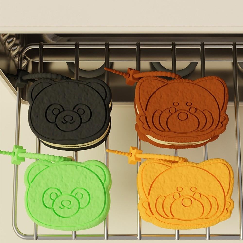 Lesser Panda Earphone Silicone Keychain Bag Organizer Silicone Key Ring  Cosmetics