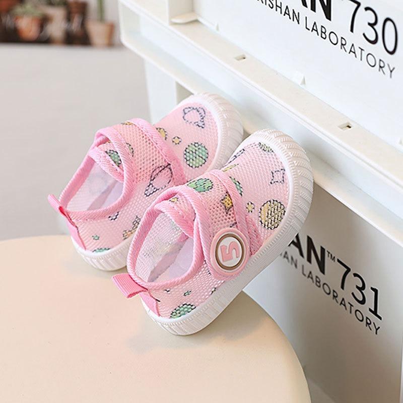 Baby Breathable Mesh Walking Shoes Infant & Toddler Pre-Walking Shoes 0-3 Years, Unisex Lightweight First Walkers