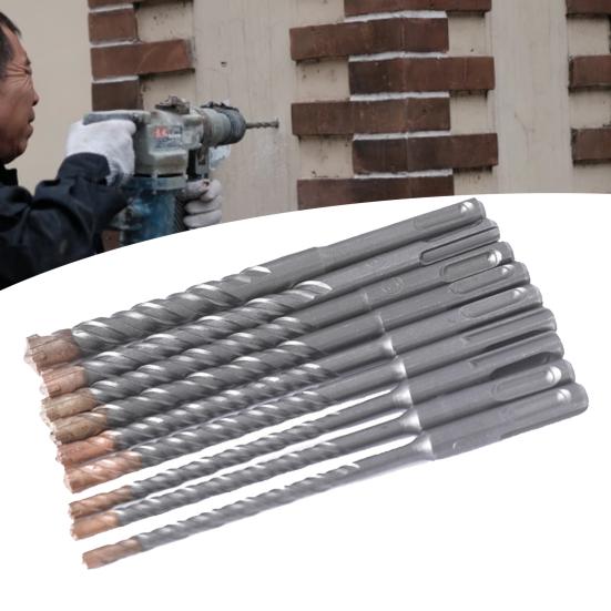 

Yousheng 9 шт. прочное молотковое сверло с круглым хвостовиком, прецизионное сверление, высокая твердость, прочное сверло SDS для электрического молотка