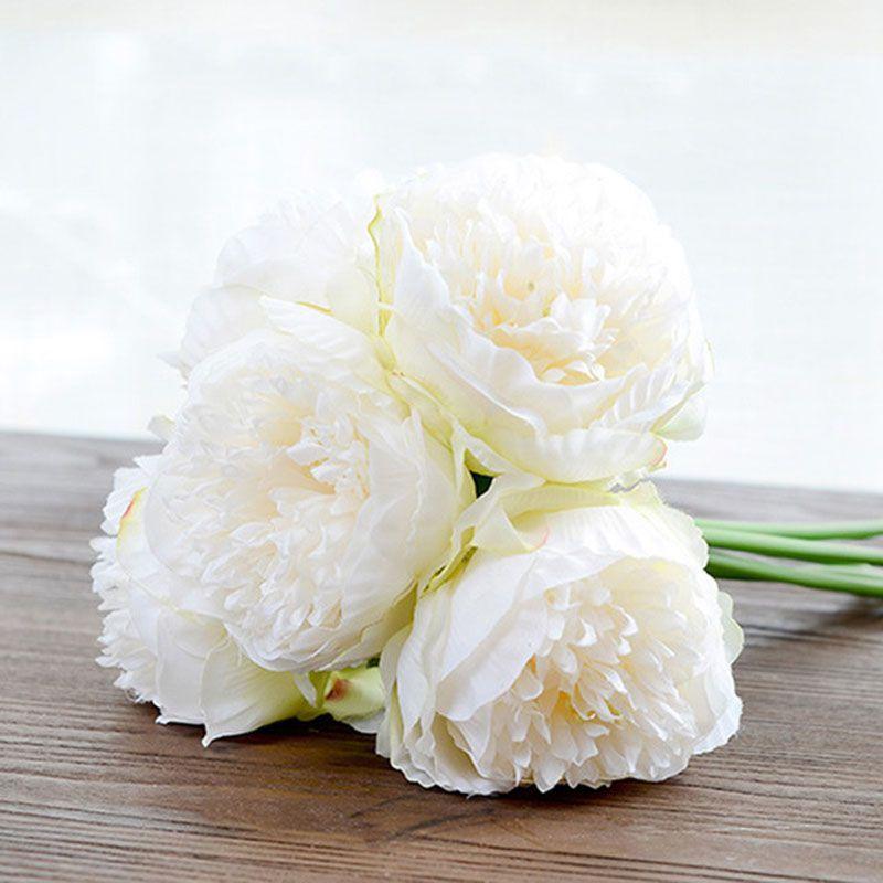 Elegant Artificial Silk Peony Flowers With High Realistic Appearance For Home And Wedding Decor