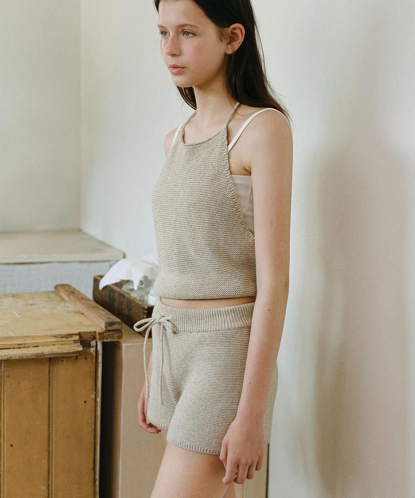 ANDNEEDS Summer Knit Shorts (Ecru)