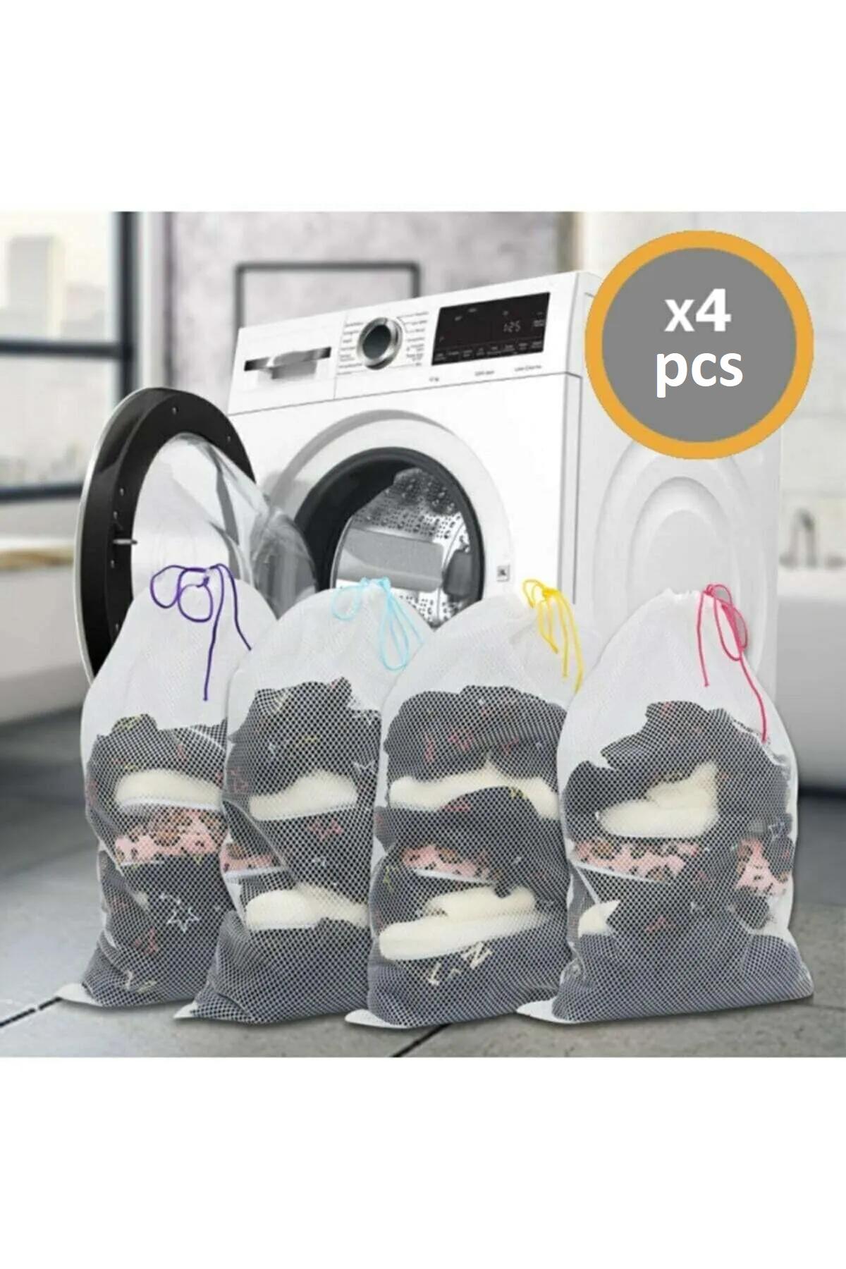 

EPeddler Home, 4 предмета, ультрароскошная сетка для стирки с разноцветными нитками, 40x60 см 40x60 cm белый