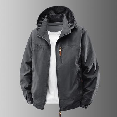 Frock Jacket Men's Outdoor New Loose Hooded Functional Wind Sports Jacket Jacket In Spring and Autumn