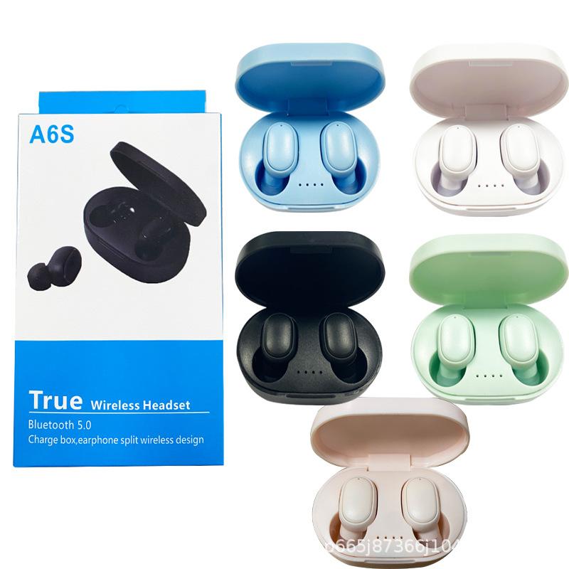 A6S Wireless Earbuds Waterproof Noise Canceling Stereo Sound Earphones In Ear Headphones For Sports Gaming Running