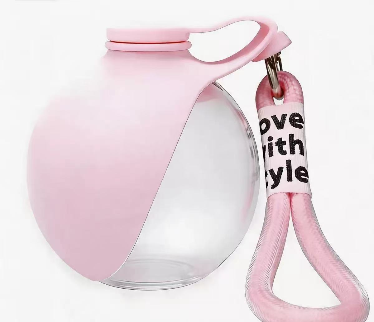 285ml Drinking Bottle plastic cat dog outdoor portable water dispensers for outdoor use hooks balls folding Dog water Bottle