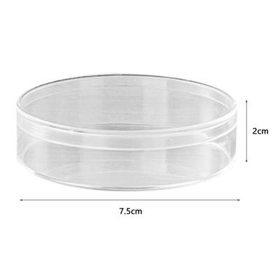 Durable Multi Size Storage Box Transparent Round Plastic Box with Lid Handmade Capsules Storage Home