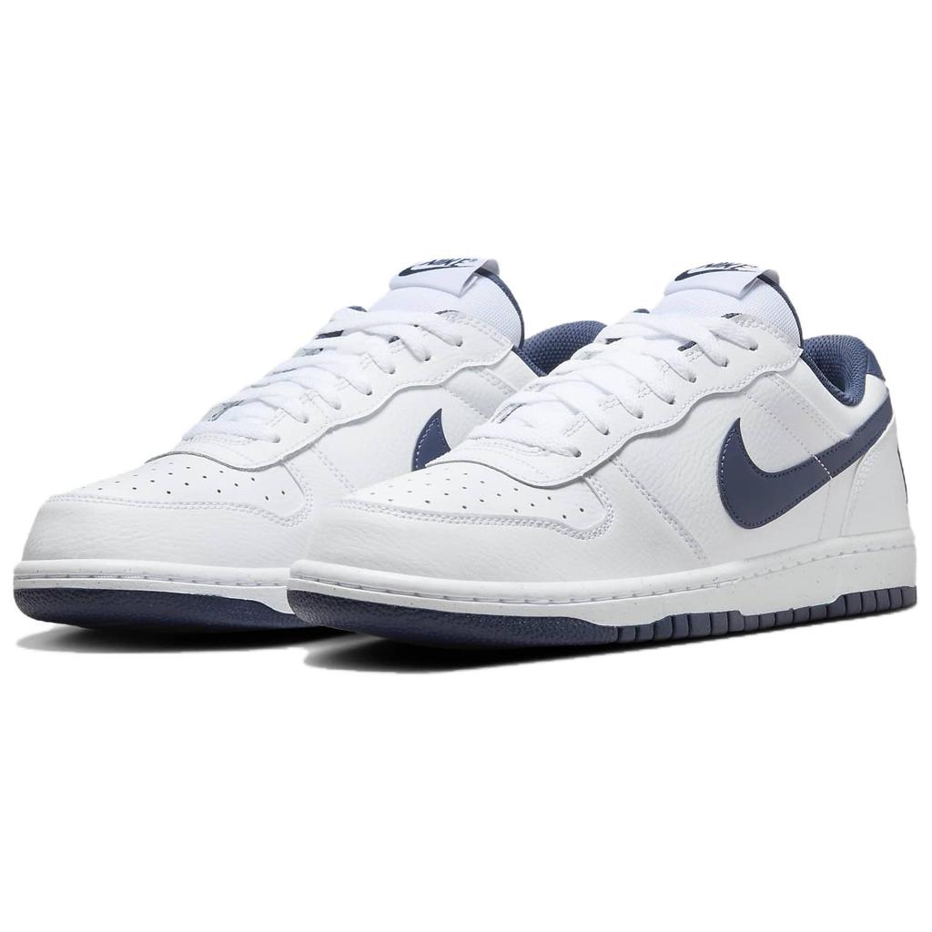 Big Nike Low White Midnight Navy Unisex Sneakers 355152-140