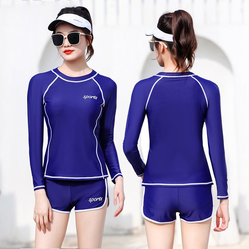 Women s Quick-Dry Short Sleeve Surfing Swimsuit with Sun Protection XL