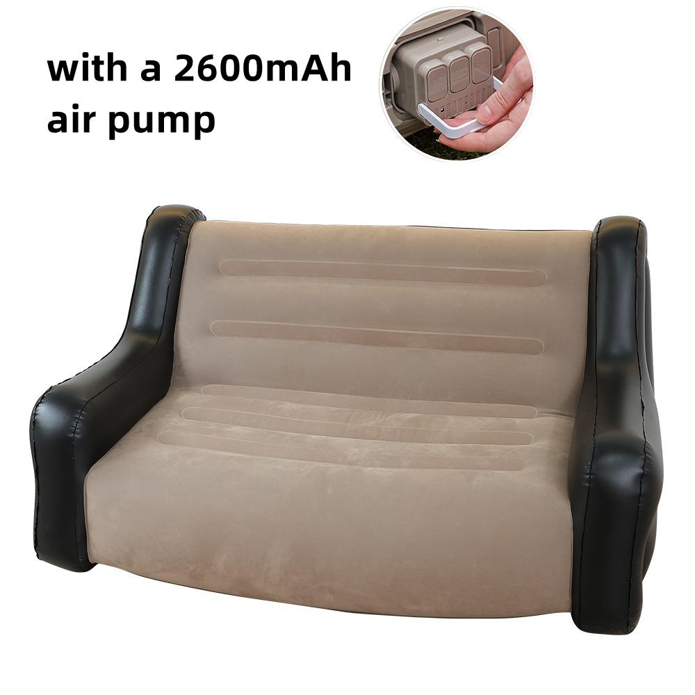 Folding Lazy Sofa,Inflatable Lounge Chair Thickened Durable Folds,Compactly Gaming Lounger Air Bench for Leisure Bed Sleeping