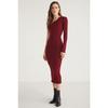 Reddsh Woman Slim Fit Narrow -cut Body Surrounding The Body