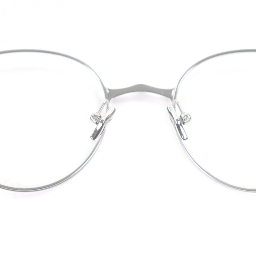 Excellent GENTLE MONSTER Glasses BOLD Boston Frame Silver Titanium mens Used