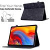 Pro Samsung Galaxy Tab A9+ Pouzdro Květina Pták Vytištěný Držák na Karty Kožený Kryt na Tablet