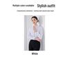 2026 Women's Formal Long Sleeve White Shirt – Spring Workwear Design