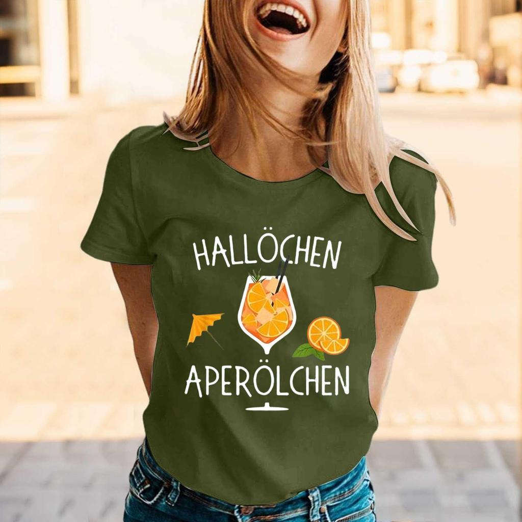 Summer Party Travel Short-sleeved T-shirts and Shirts, Weekend Casual Loose Vacation Shirts