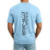 Men’s V Neck Short Sleeve T Shirt with 1776 Print Casual Loose Fit Top with Chest Pocket Suitable for Everyday Wear
